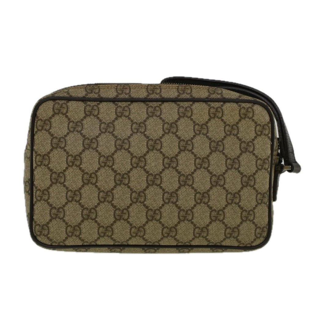 GUCCI GG Canvas Clutch Bag Coated Canvas Beige 73956 ki3682