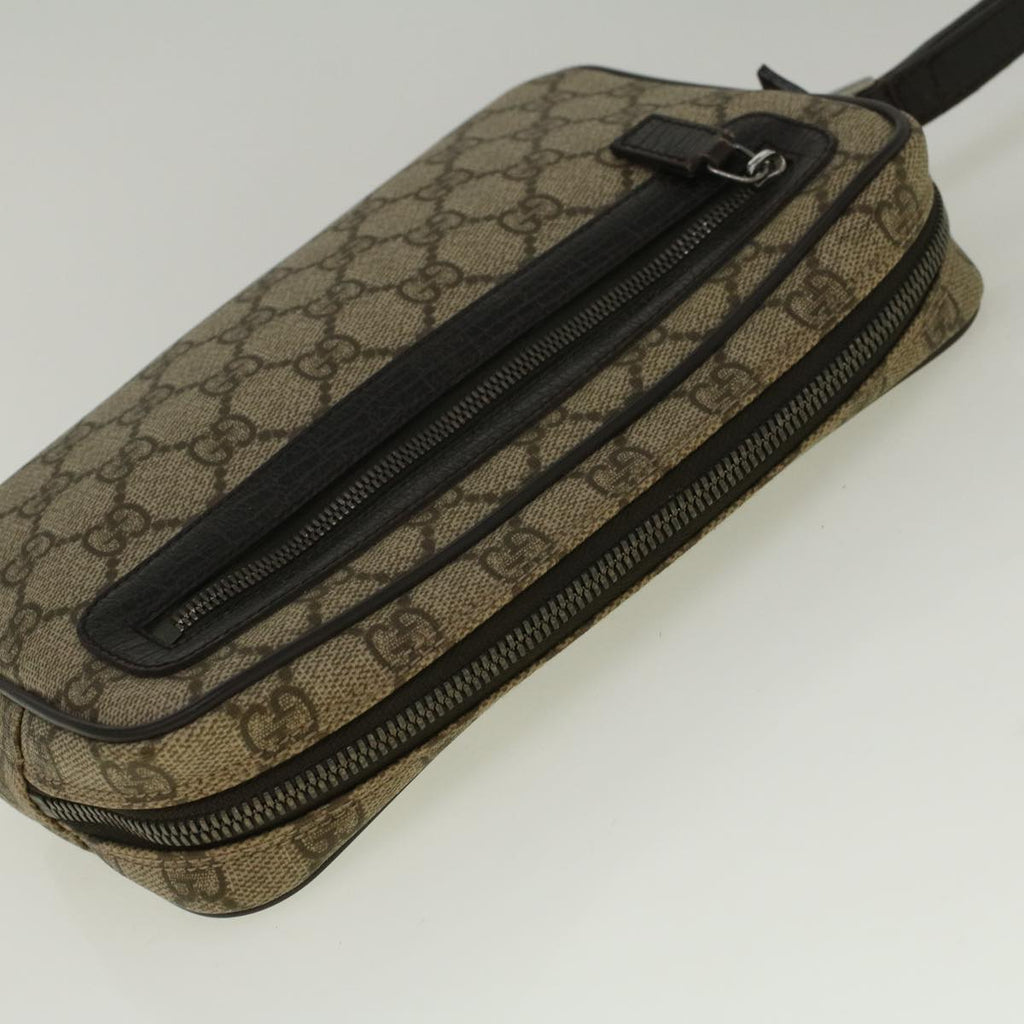 GUCCI GG Canvas Clutch Bag Coated Canvas Beige 73956 ki3682