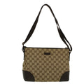 GUCCI GG Canvas Shoulder Bag Beige 114273 ki3683