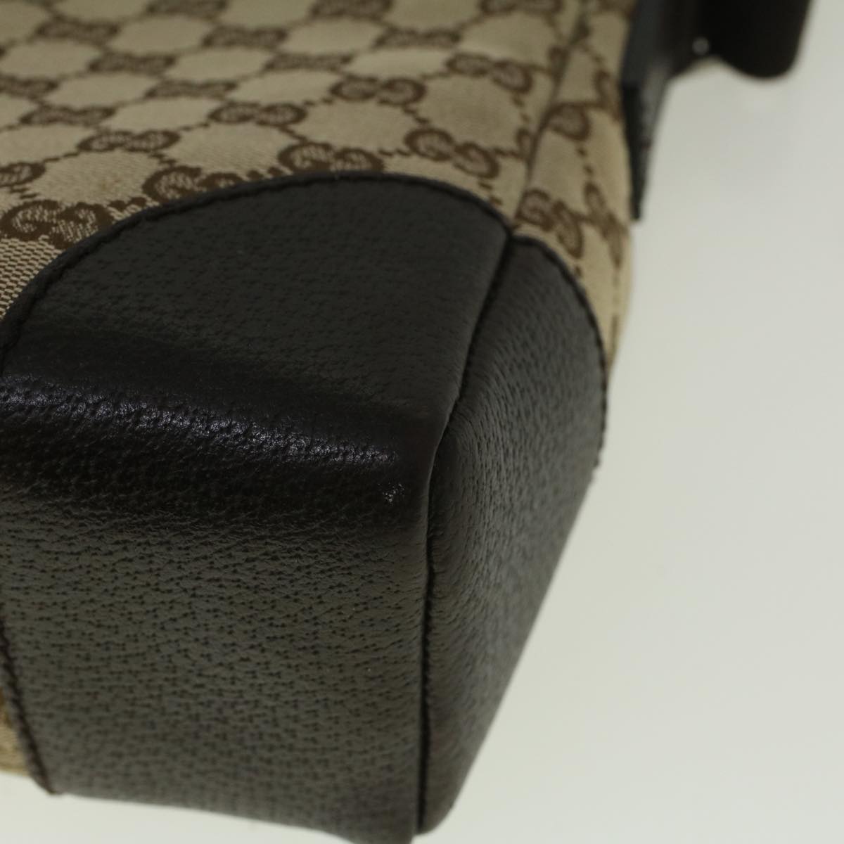 GUCCI GG Canvas Shoulder Bag Beige 114273 ki3683