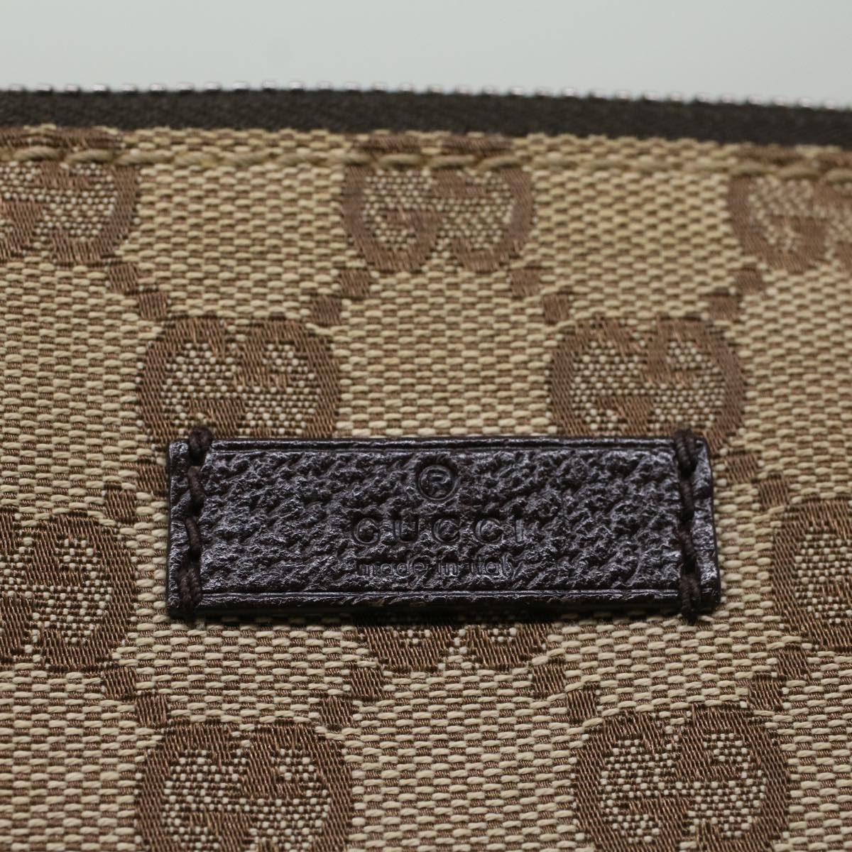 GUCCI GG Canvas Shoulder Bag Beige 114273 ki3683