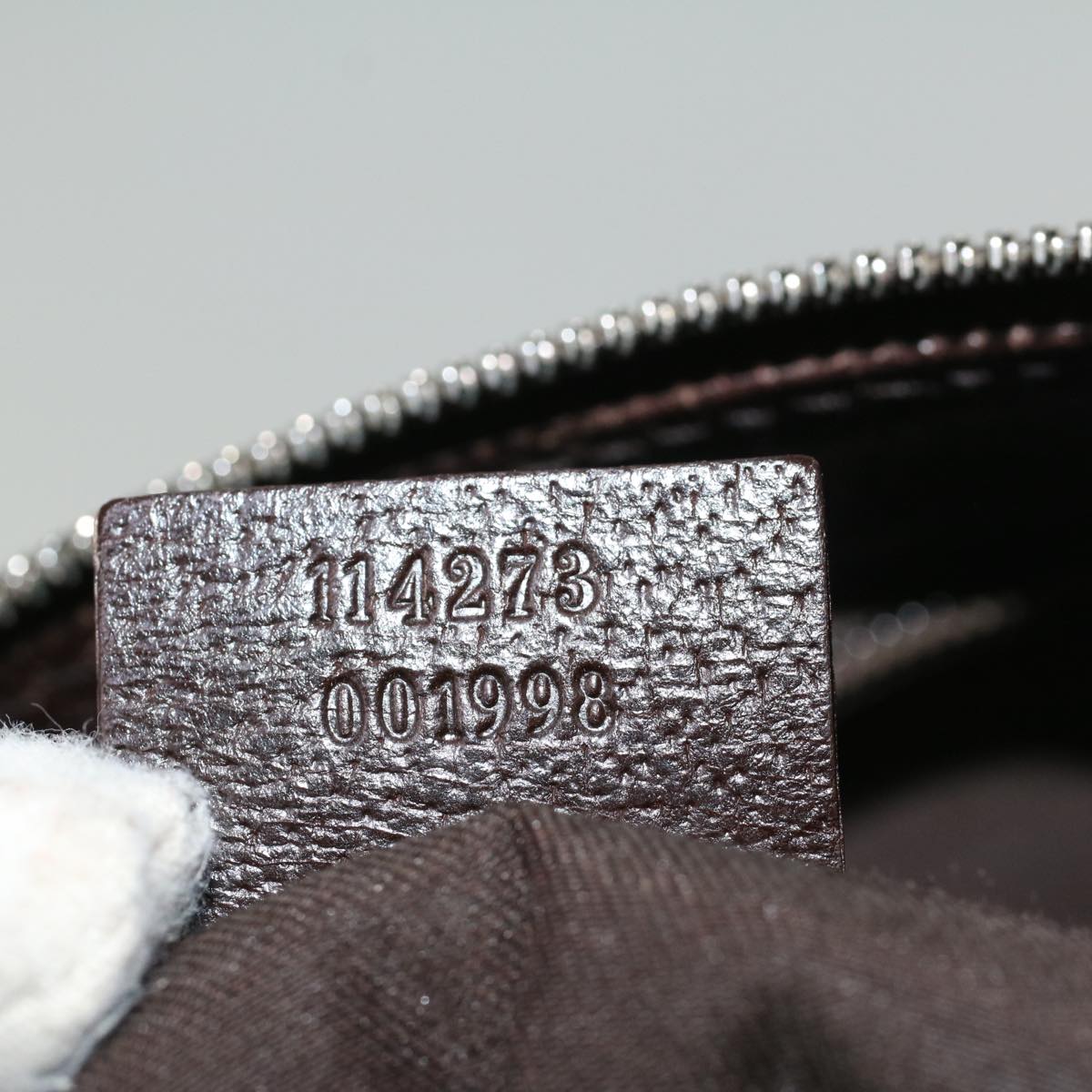 GUCCI GG Canvas Shoulder Bag Beige 114273 ki3683