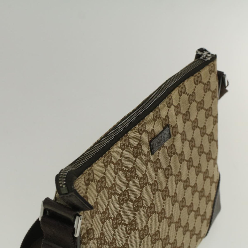GUCCI GG Canvas Shoulder Bag Beige 114273 ki3683