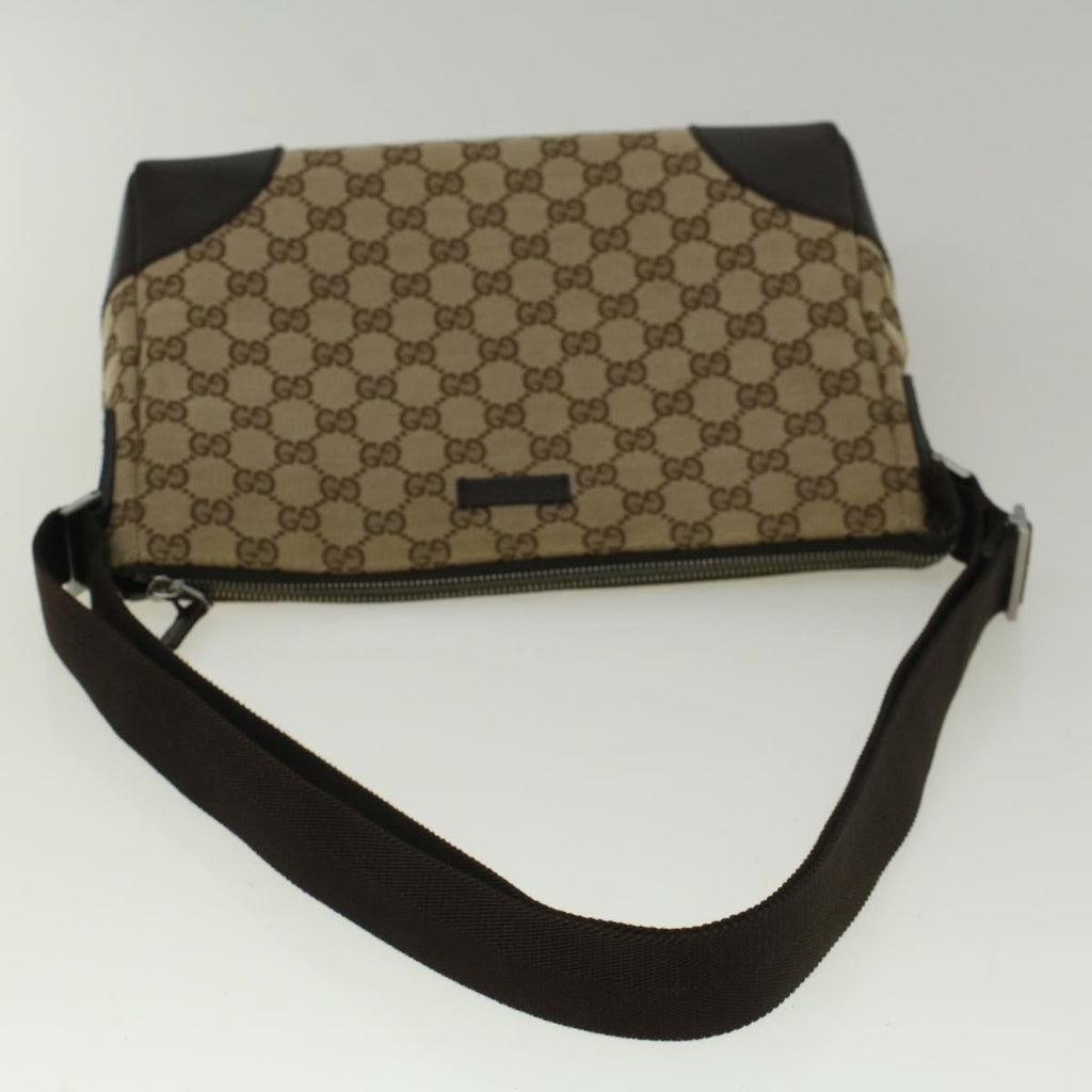 GUCCI GG Canvas Shoulder Bag Beige 114273 ki3683