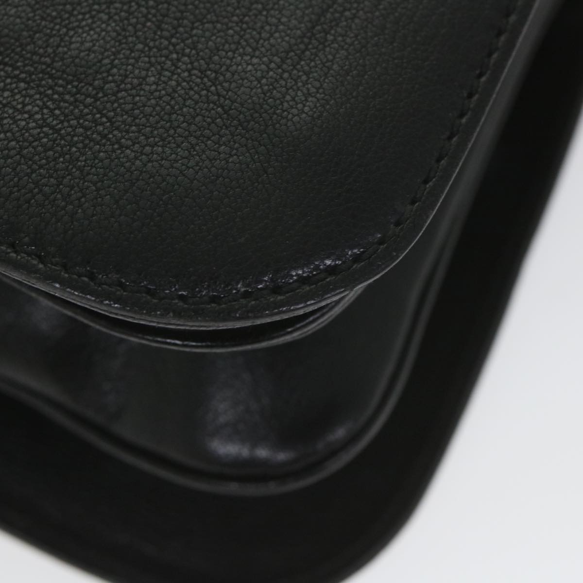 GUCCI Interlocking Shoulder Bag Leather Black 115746 ki3687