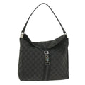 GUCCI GG Canvas jackie c Shoulder Bag Black 001.3355 ki3690