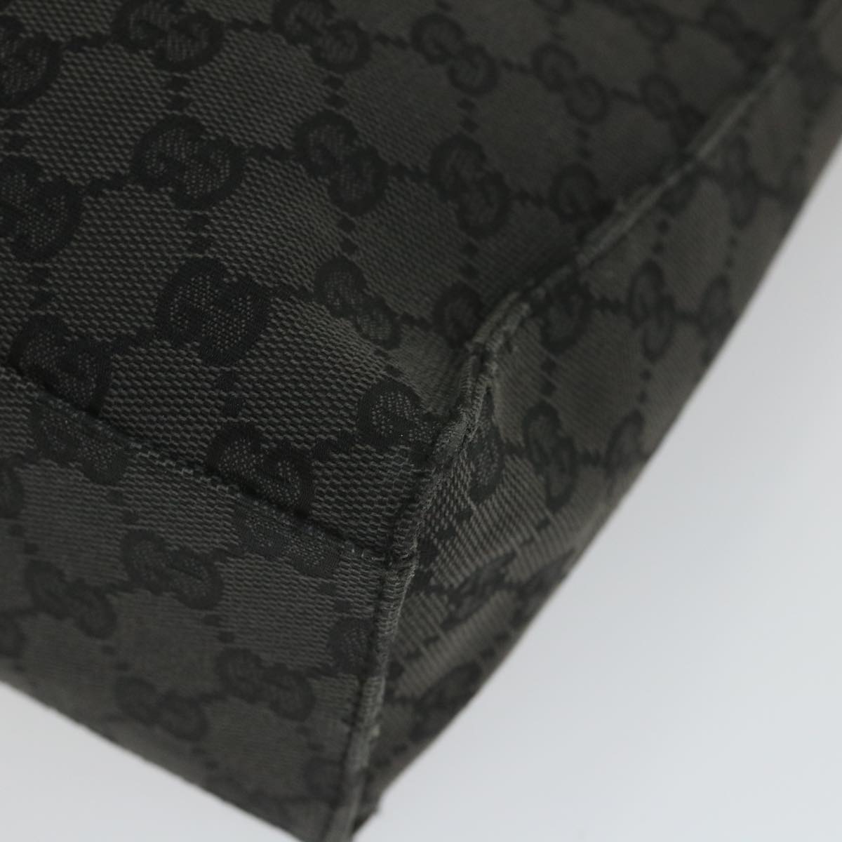 GUCCI GG Canvas jackie c Shoulder Bag Black 001.3355 ki3690