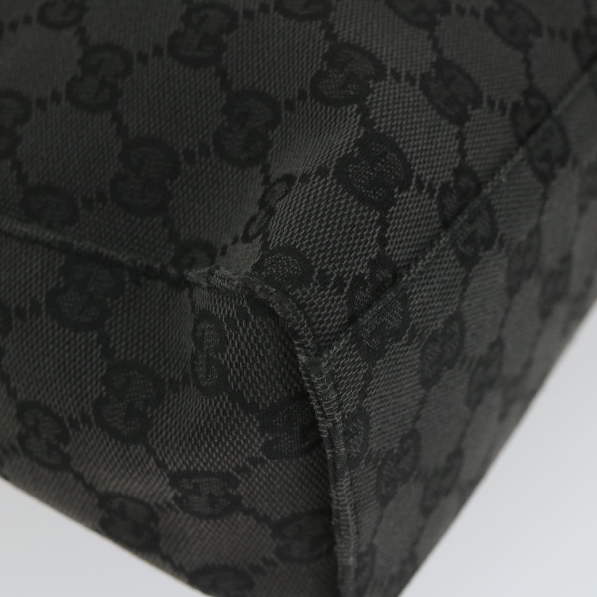 GUCCI GG Canvas jackie c Shoulder Bag Black 001.3355 ki3690