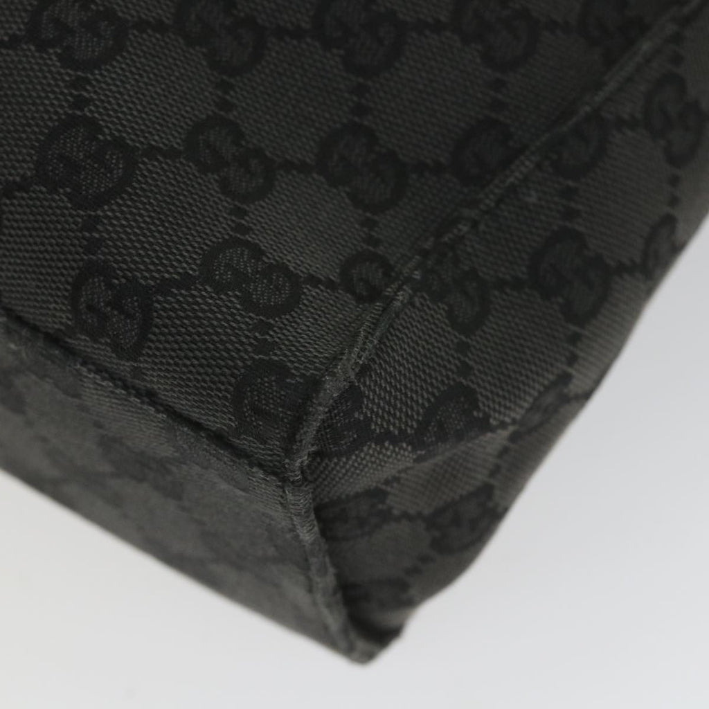 GUCCI GG Canvas jackie c Shoulder Bag Black 001.3355 ki3690