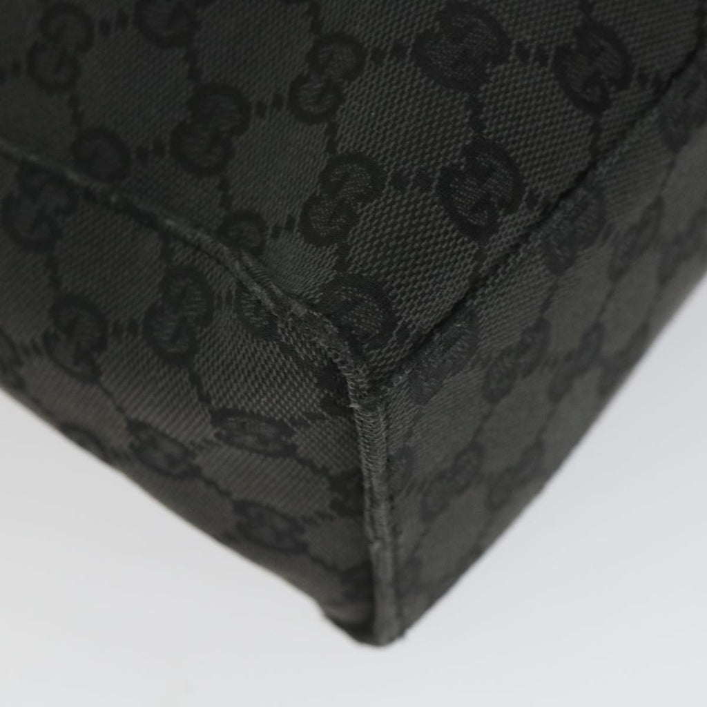 GUCCI GG Canvas jackie c Shoulder Bag Black 001.3355 ki3690