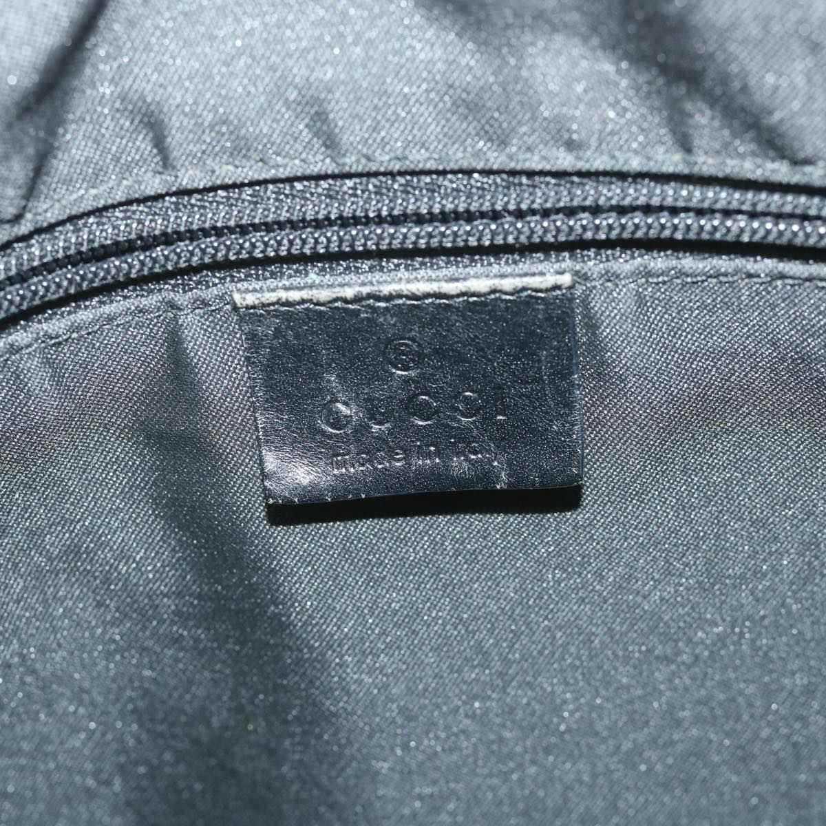 GUCCI GG Canvas jackie c Shoulder Bag Black 001.3355 ki3690