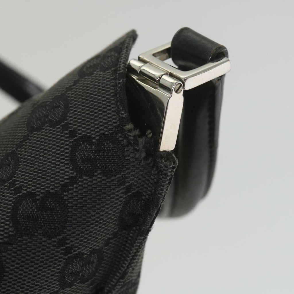 GUCCI GG Canvas jackie c Shoulder Bag Black 001.3355 ki3690
