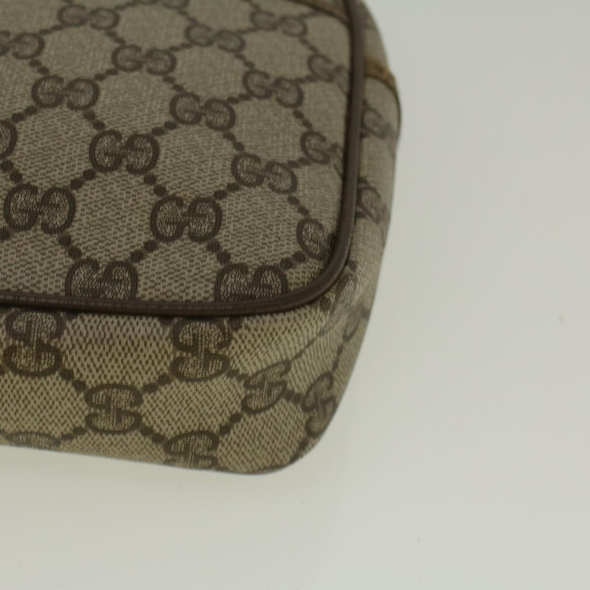 GUCCI GG Canvas Clutch Bag Coated Canvas Beige ki3703