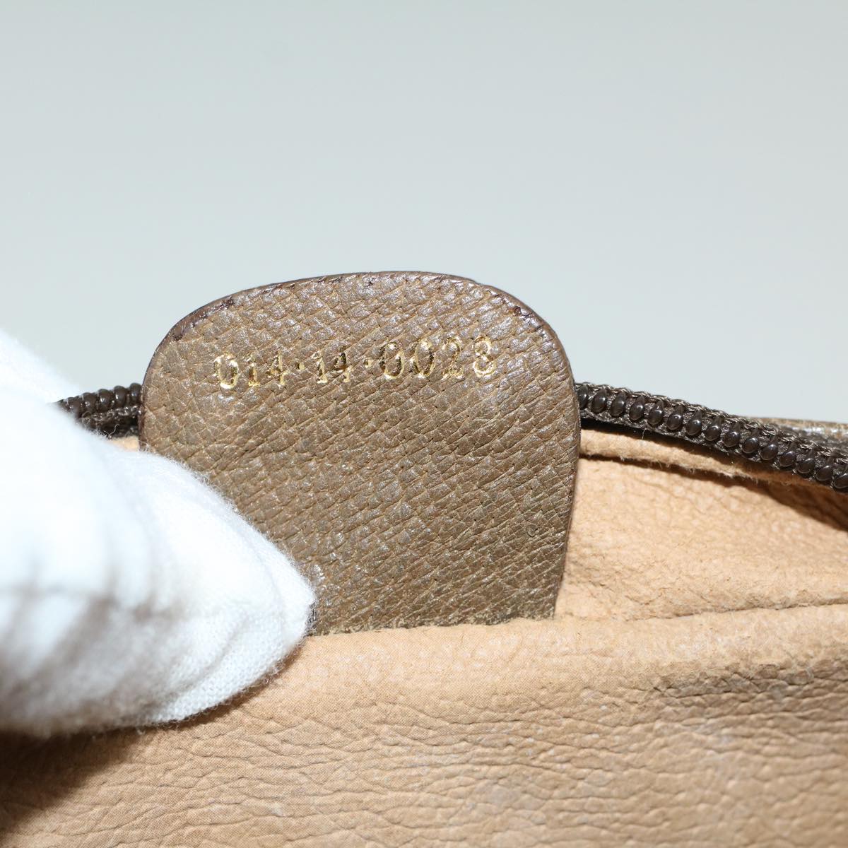 GUCCI GG Canvas Clutch Bag Coated Canvas Beige ki3703