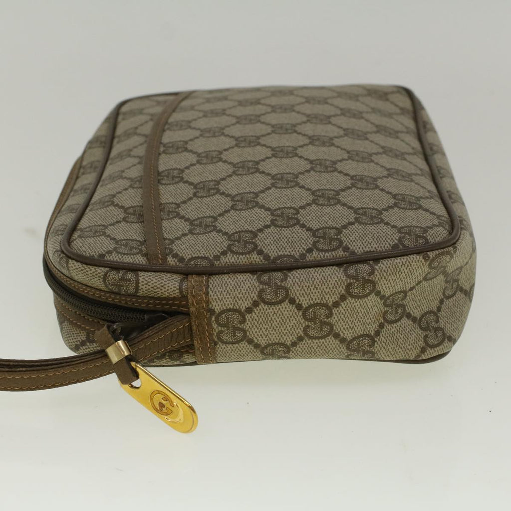 GUCCI GG Canvas Clutch Bag Coated Canvas Beige ki3703