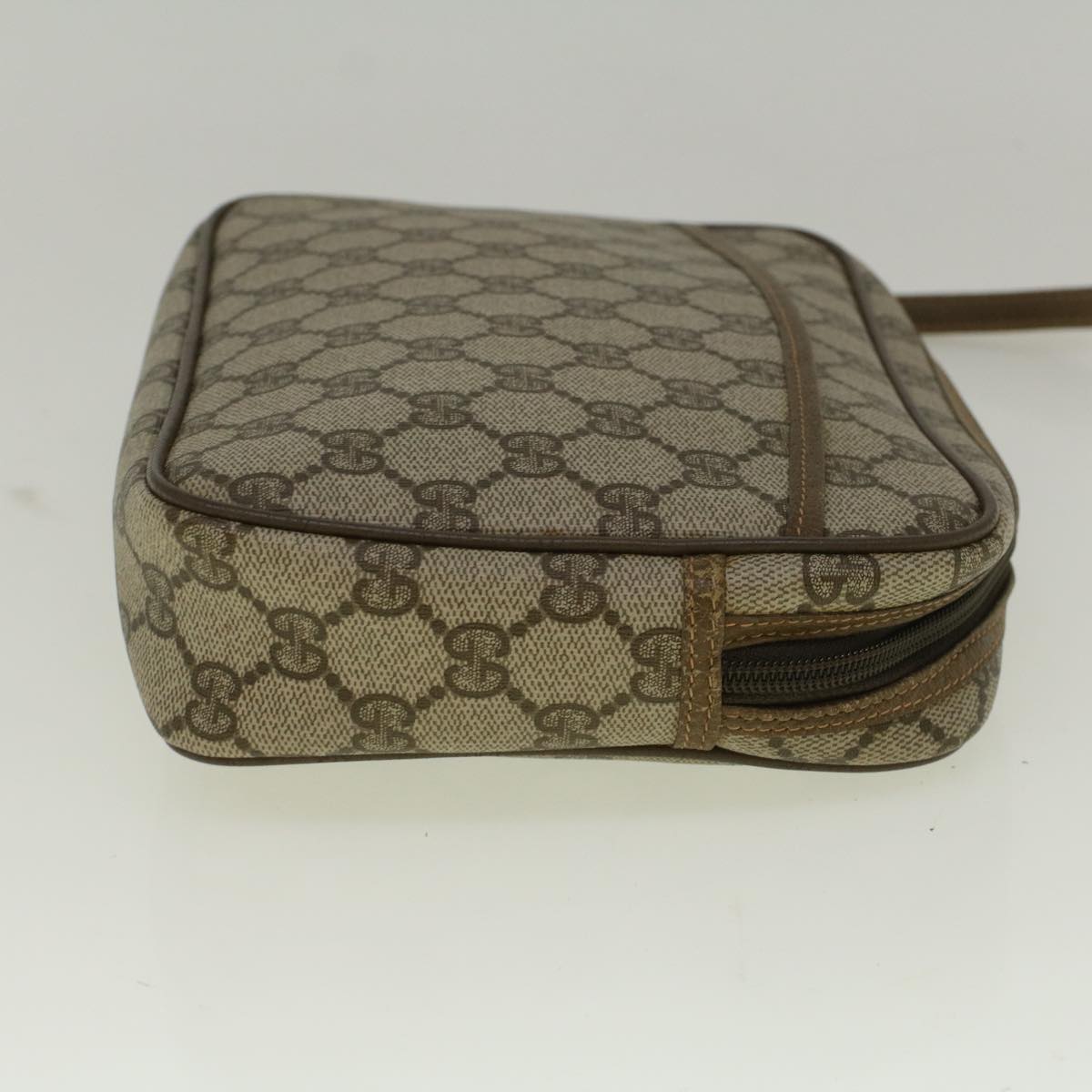 GUCCI GG Canvas Clutch Bag Coated Canvas Beige ki3703