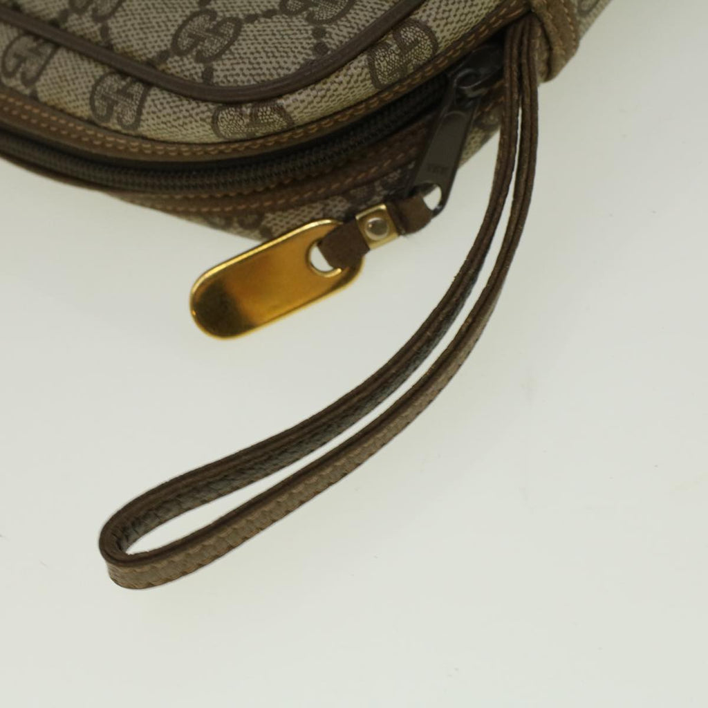 GUCCI GG Canvas Clutch Bag Coated Canvas Beige ki3703