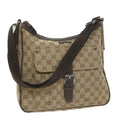 GUCCI GG Canvas Shoulder Bag Beige 114272 ki3726