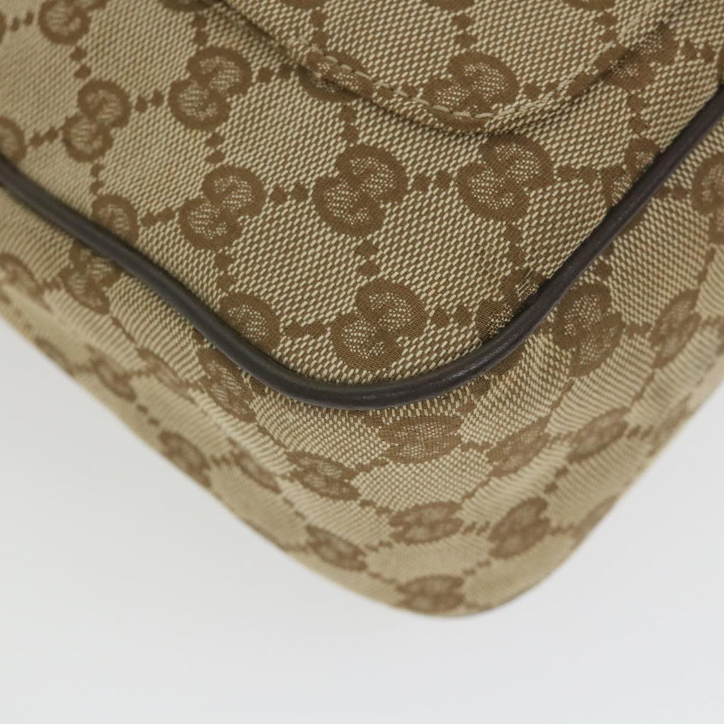 GUCCI GG Canvas Shoulder Bag Beige 114272 ki3726