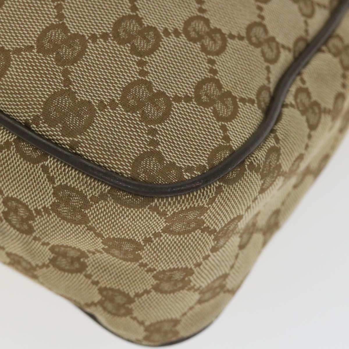 GUCCI GG Canvas Shoulder Bag Beige 114272 ki3726