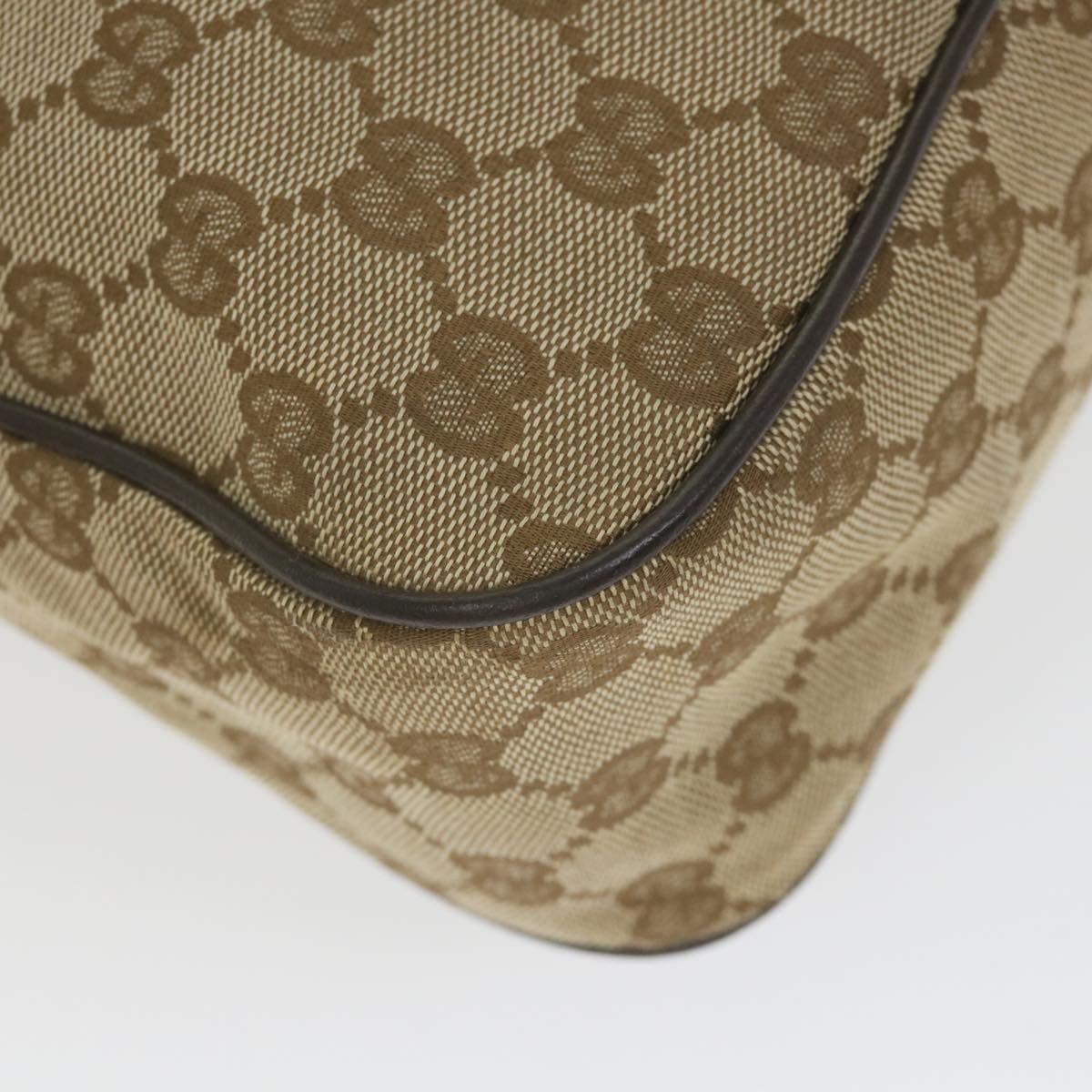 GUCCI GG Canvas Shoulder Bag Beige 114272 ki3726