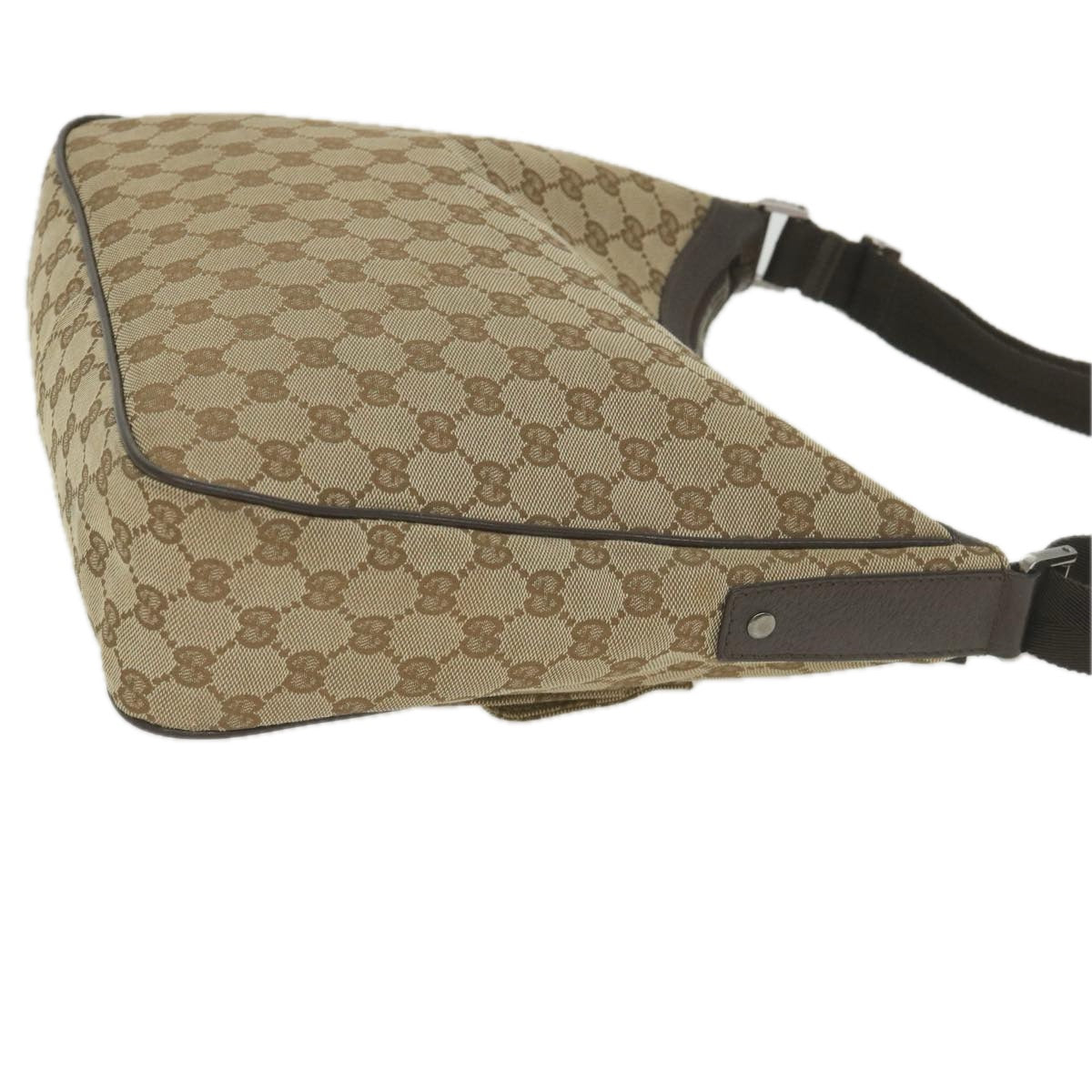GUCCI GG Canvas Shoulder Bag Beige 114272 ki3726