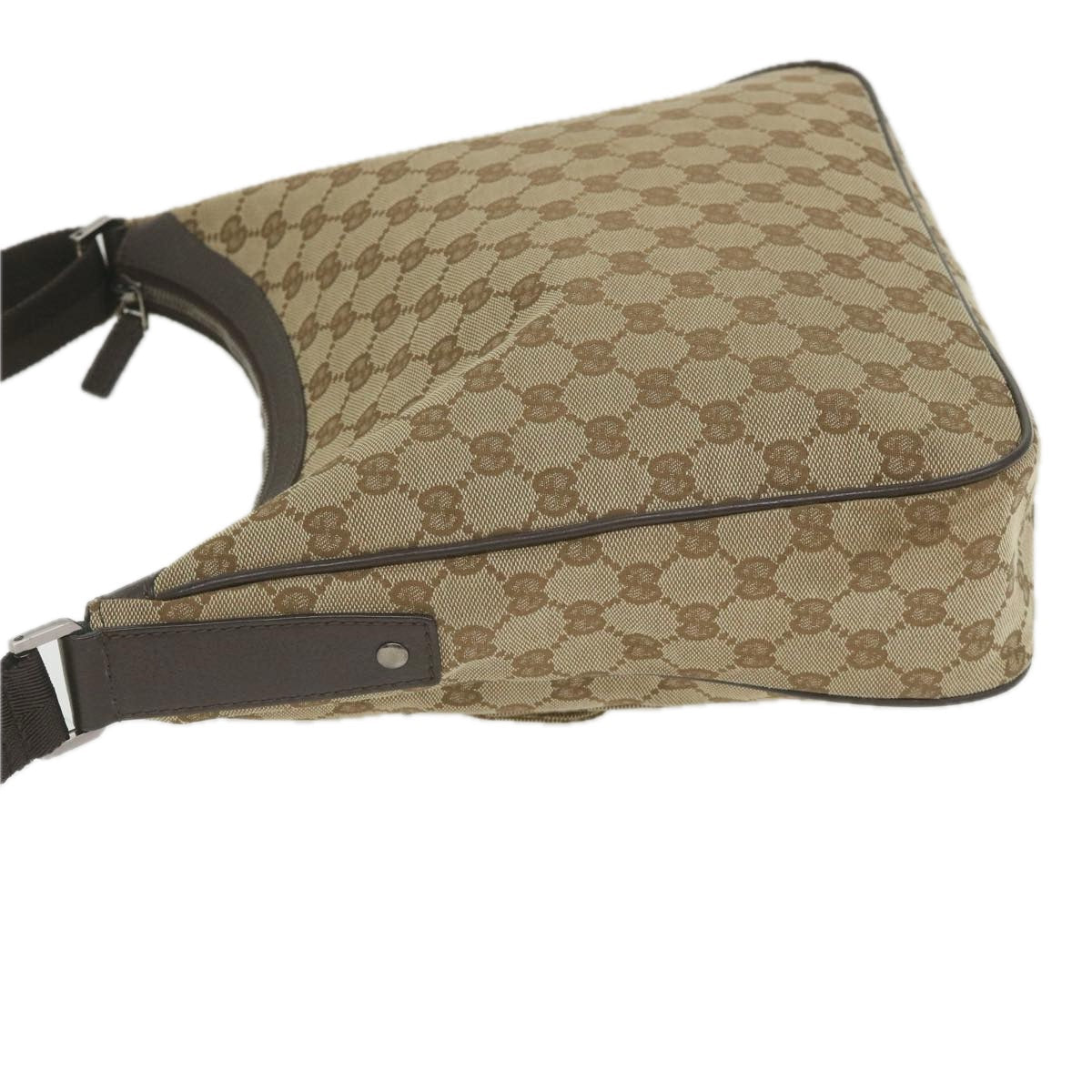 GUCCI GG Canvas Shoulder Bag Beige 114272 ki3726