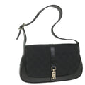 GUCCI GG Canvas Jackie Shoulder Bag Black 001 3824 002058 ki3727