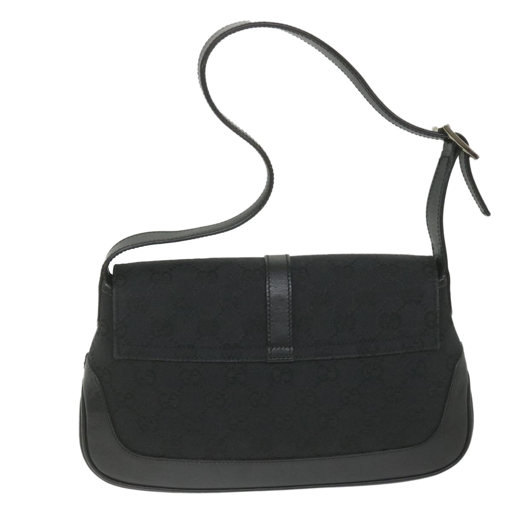 GUCCI GG Canvas Jackie Shoulder Bag Black 001 3824 002058 ki3727