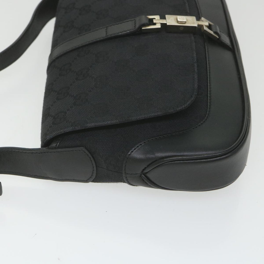 GUCCI GG Canvas Jackie Shoulder Bag Black 001 3824 002058 ki3727