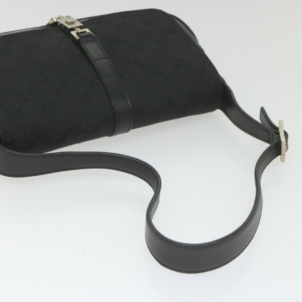 GUCCI GG Canvas Jackie Shoulder Bag Black 001 3824 002058 ki3727