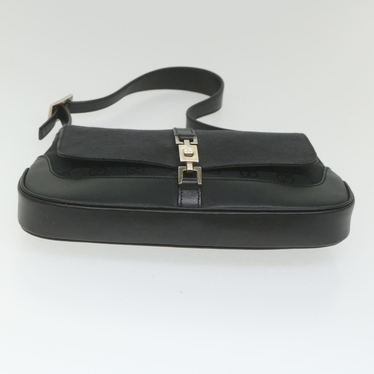 GUCCI GG Canvas Jackie Shoulder Bag Black 001 3824 002058 ki3727