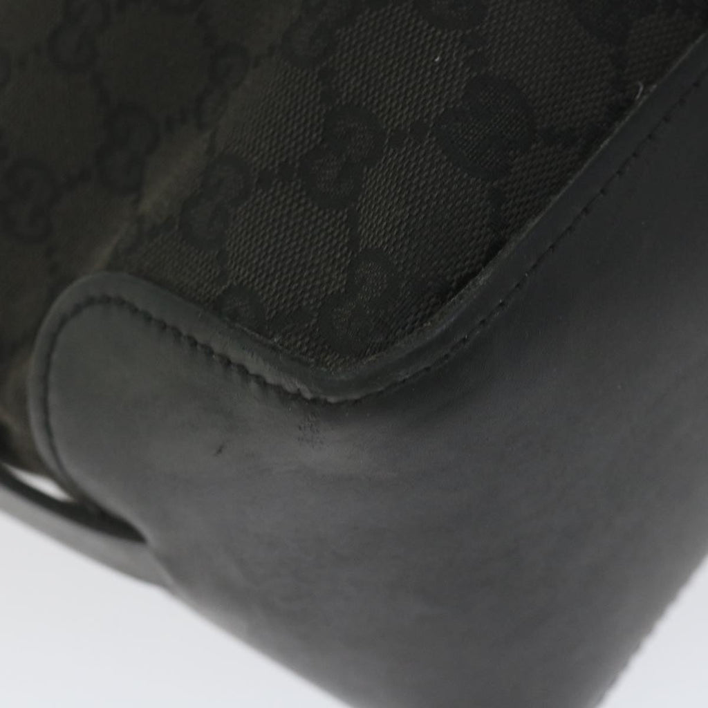 GUCCI GG Canvas Hand Bag Black ki3748