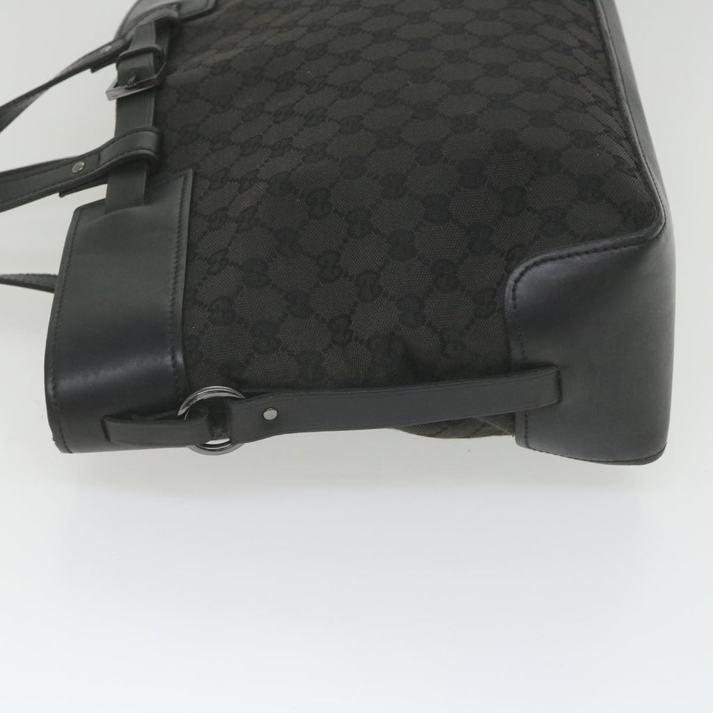 GUCCI GG Canvas Hand Bag Black ki3748