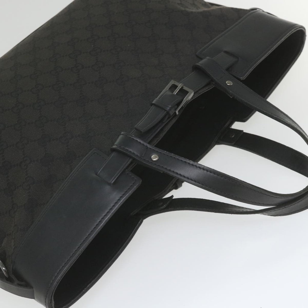 GUCCI GG Canvas Hand Bag Black ki3748
