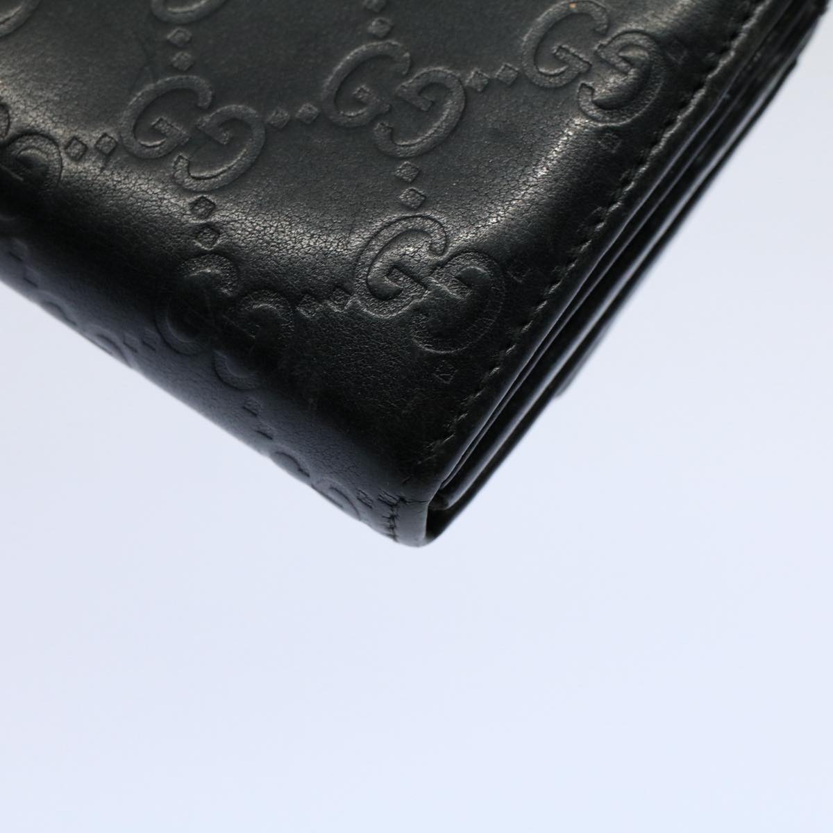 GUCCI GG Canvas Guccissima Long Wallet Black 269541 ki3763