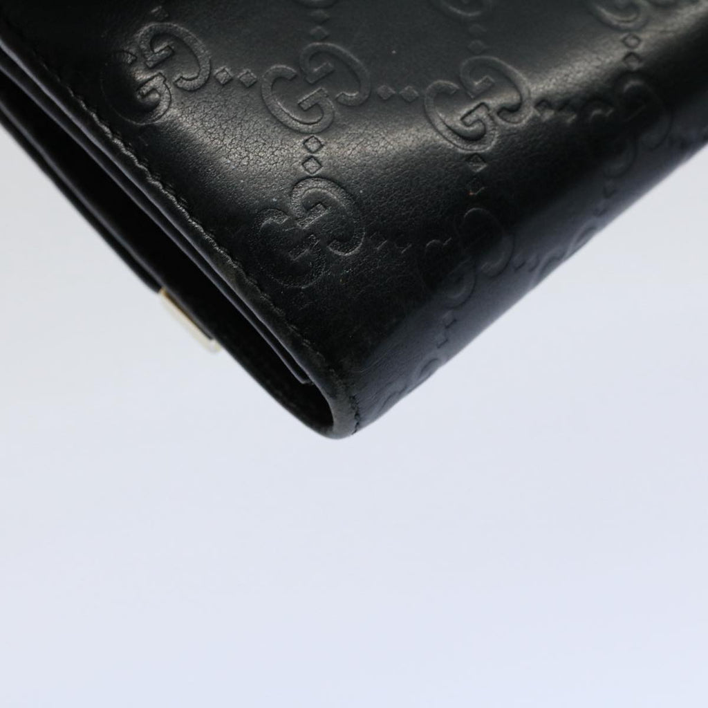 GUCCI GG Canvas Guccissima Long Wallet Black 269541 ki3763