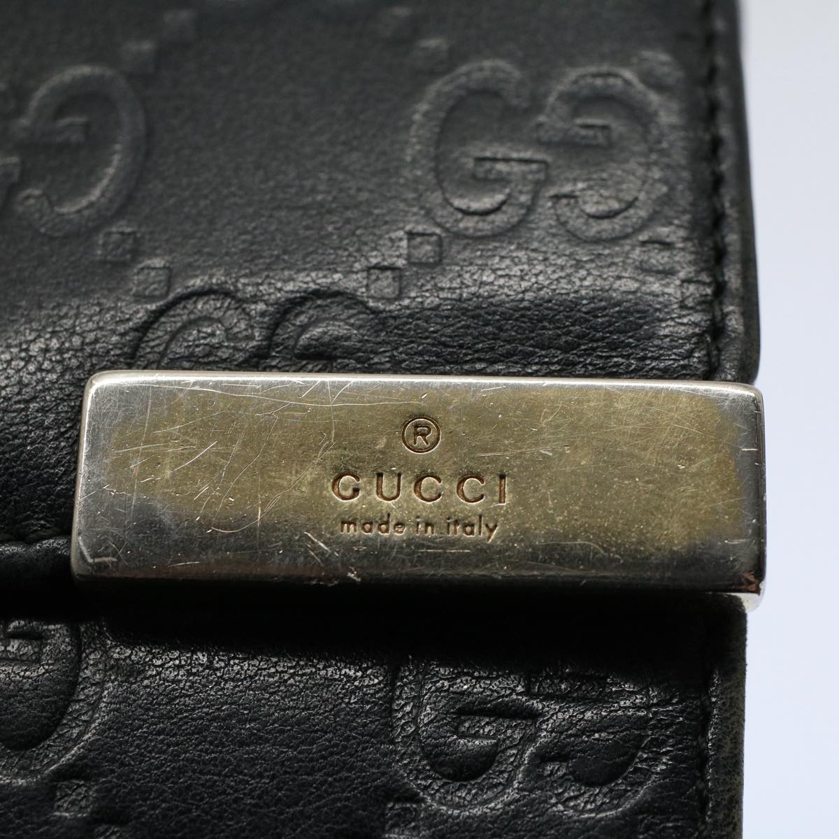 GUCCI GG Canvas Guccissima Long Wallet Black 269541 ki3763