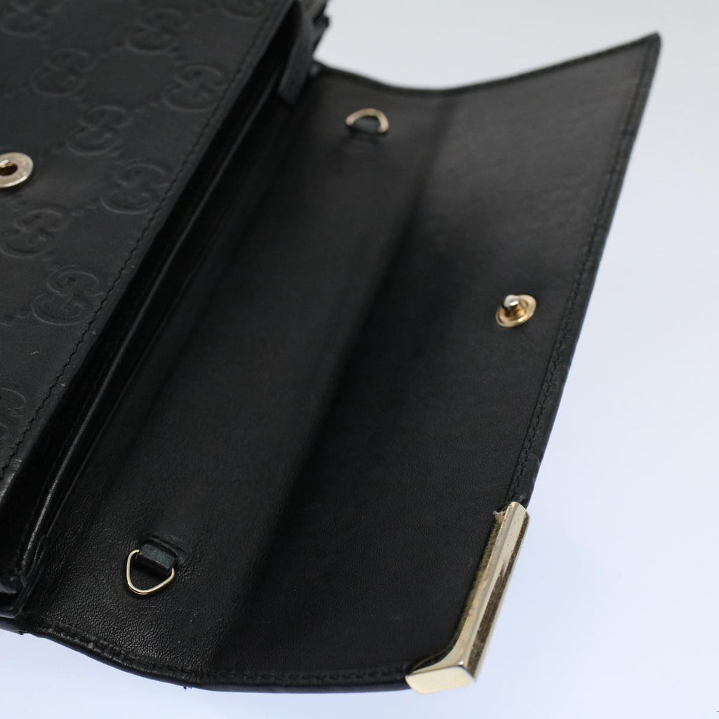 GUCCI GG Canvas Guccissima Long Wallet Black 269541 ki3763