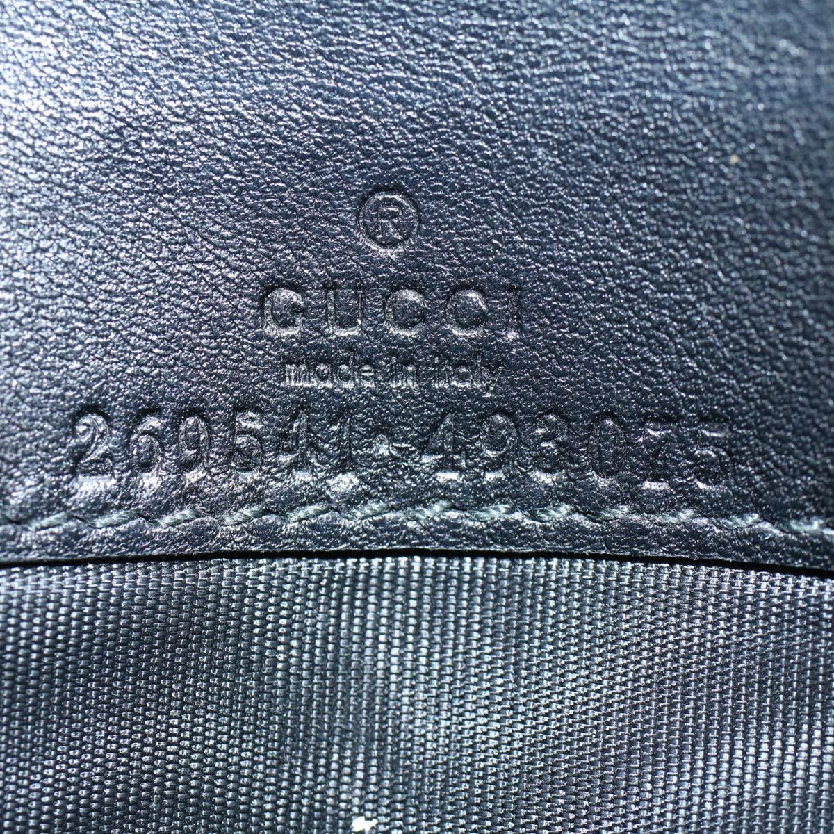 GUCCI GG Canvas Guccissima Long Wallet Black 269541 ki3763