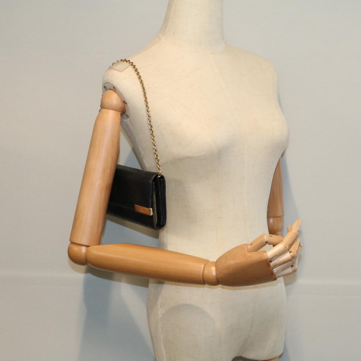 GUCCI GG Canvas Guccissima Long Wallet Black 269541 ki3763