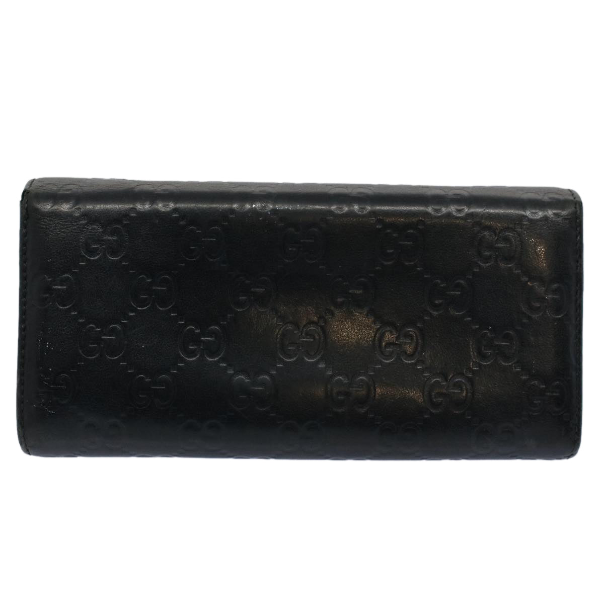 GUCCI GG Canvas Guccissima Long Wallet Black 269541 ki3763