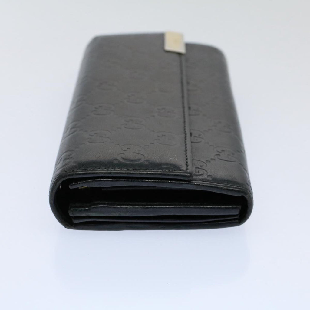 GUCCI GG Canvas Guccissima Long Wallet Black 269541 ki3763