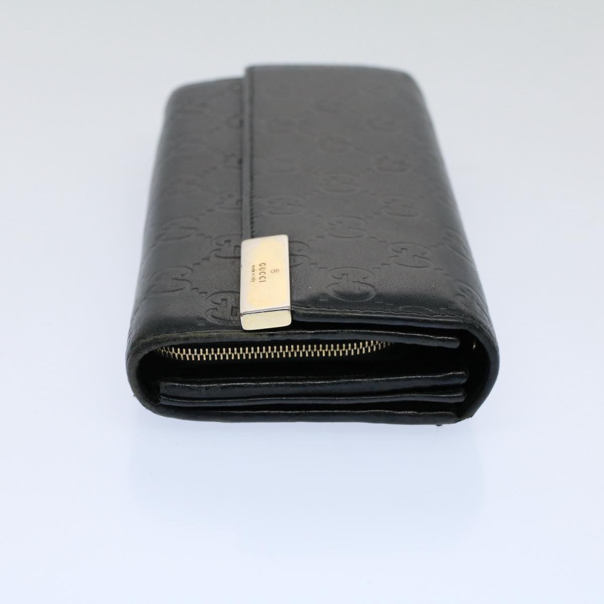 GUCCI GG Canvas Guccissima Long Wallet Black 269541 ki3763