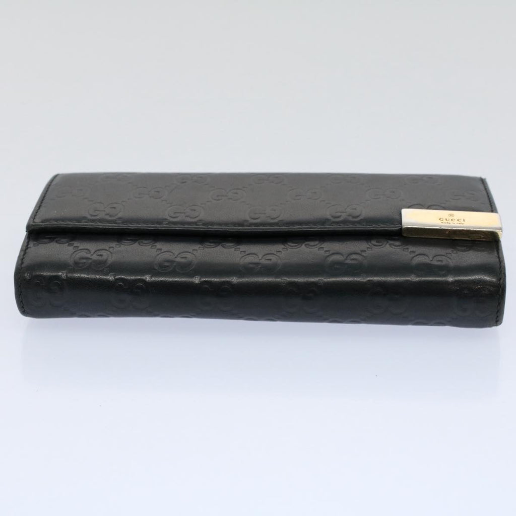 GUCCI GG Canvas Guccissima Long Wallet Black 269541 ki3763