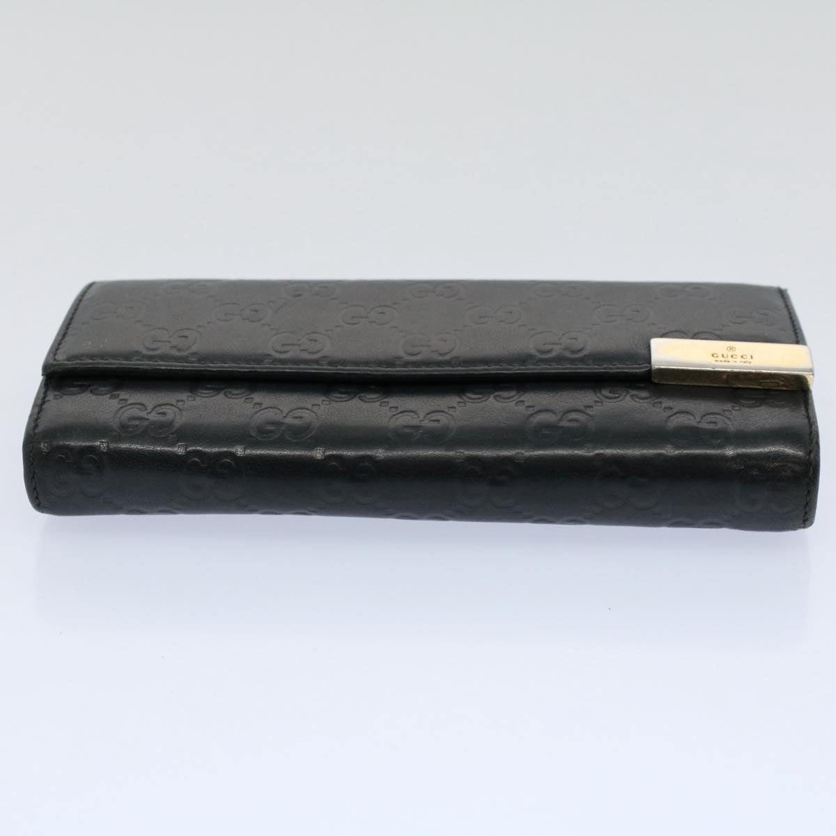 GUCCI GG Canvas Guccissima Long Wallet Black 269541 ki3763