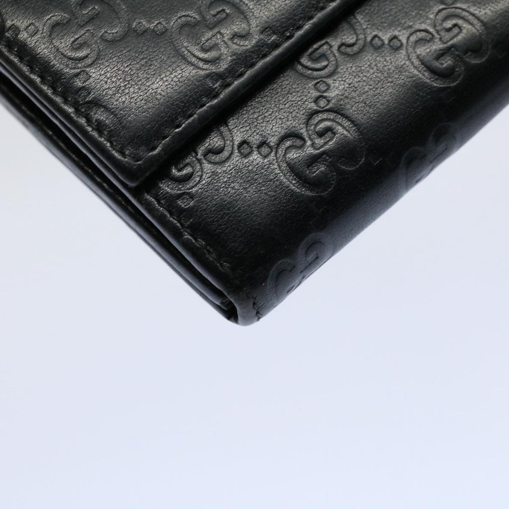 GUCCI GG Canvas Guccissima Long Wallet Black 269541 ki3763