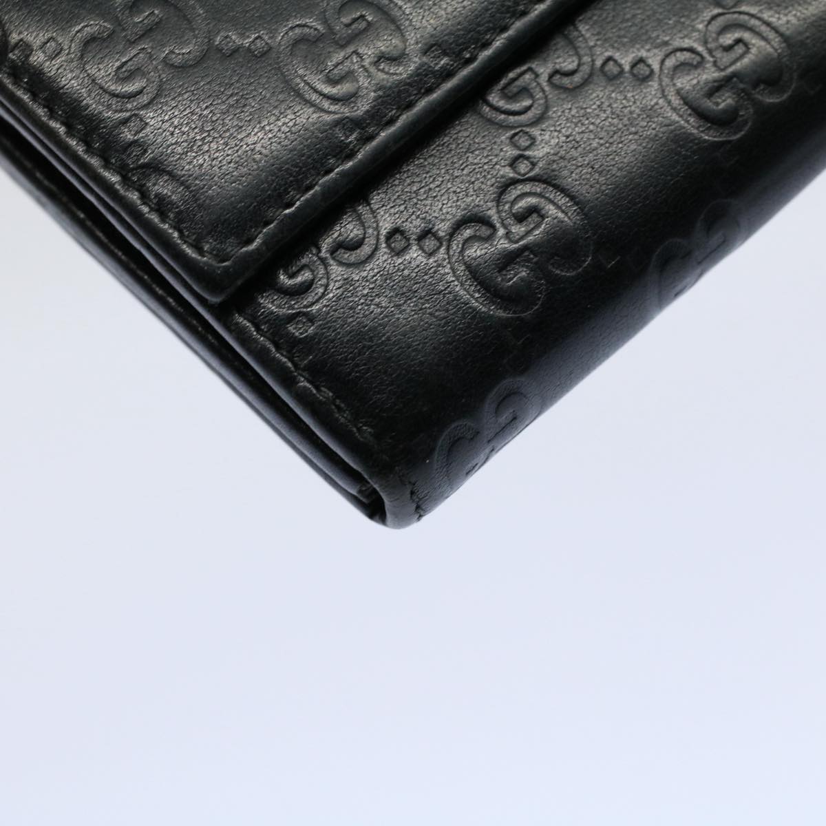 GUCCI GG Canvas Guccissima Long Wallet Black 269541 ki3763