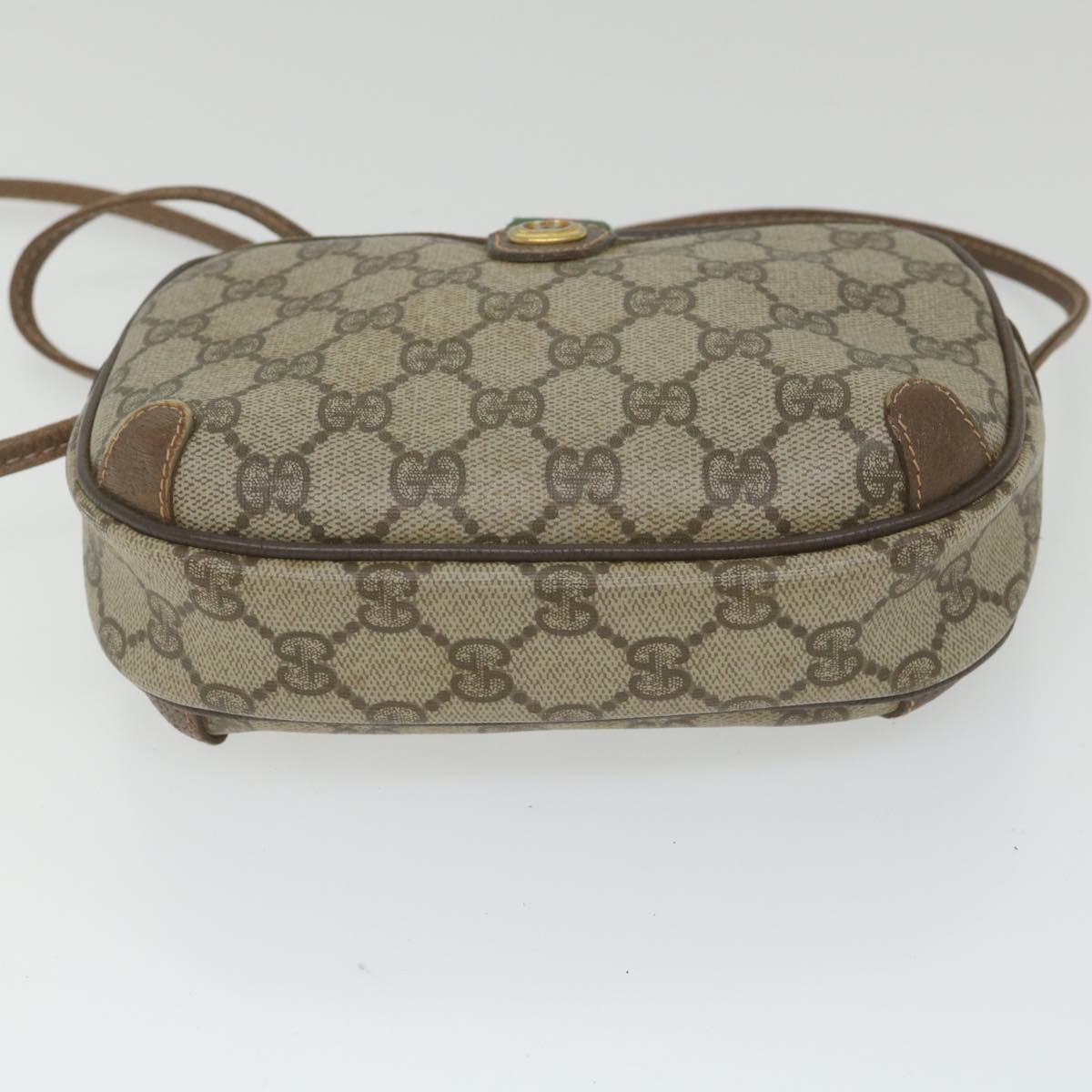 GUCCI GG Supreme Web Sherry Line Shoulder Bag Beige Red 001 904 2066 ki3787