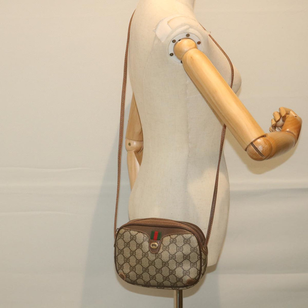 GUCCI GG Supreme Web Sherry Line Shoulder Bag Beige Red 001 904 2066 ki3787